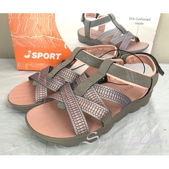 NEW JSport Women's KAIA Adjustable Strap Sports Sandal - Picture 5 of 9